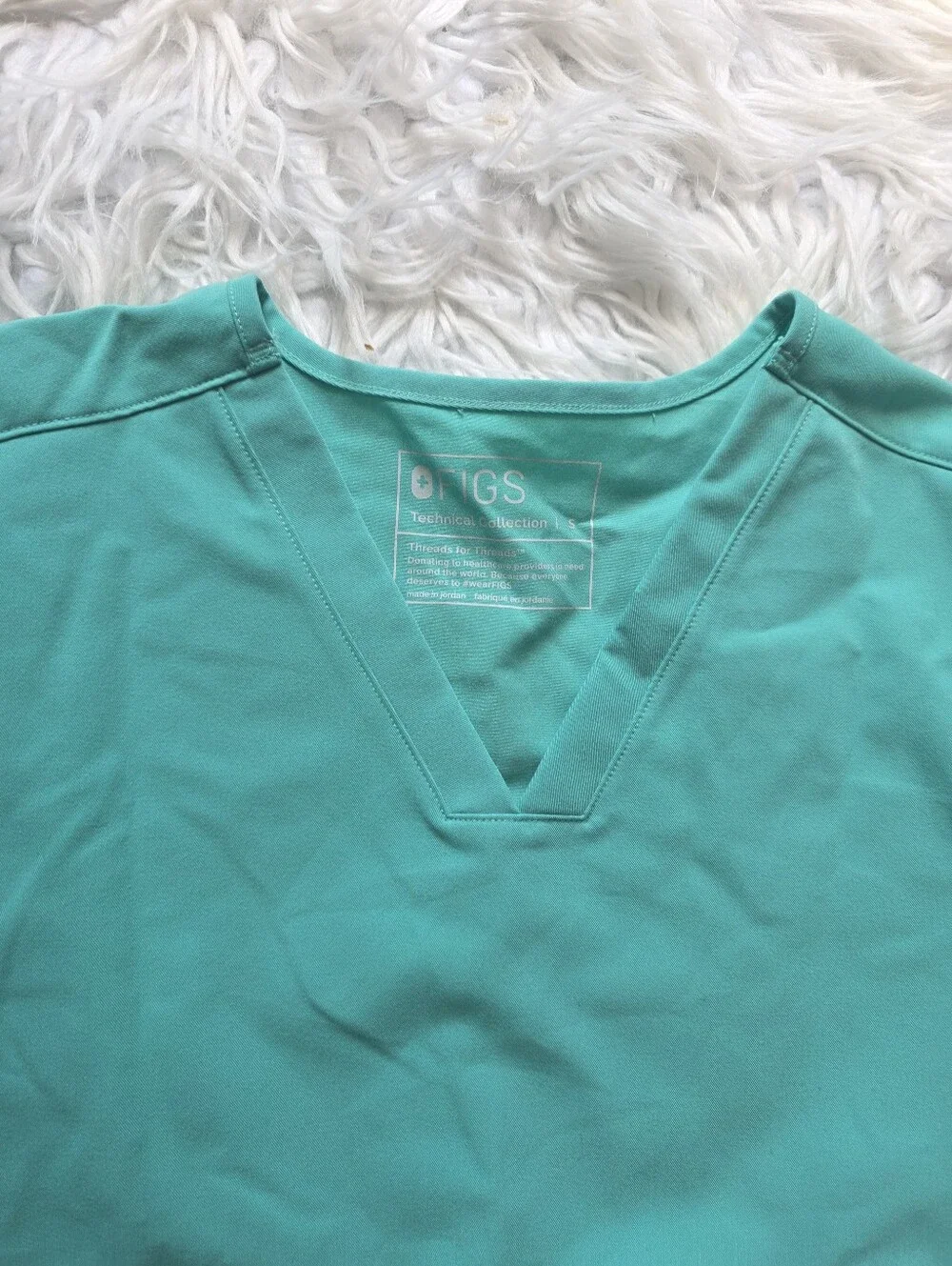 Figs Teal Green Scrub Pants and Top Set